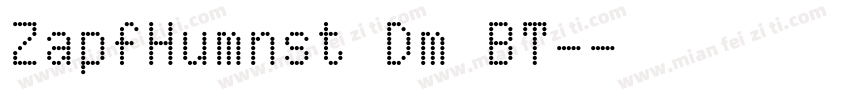 ZapfHumnst Dm BT-字体转换